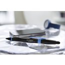 Kugelschreiber & Stylus für Tablets & Smartphones für Rechtshänder - STABILO SMARTball 2.0 in schwarz/cyan - Einzelstift - Schreibfarbe blau