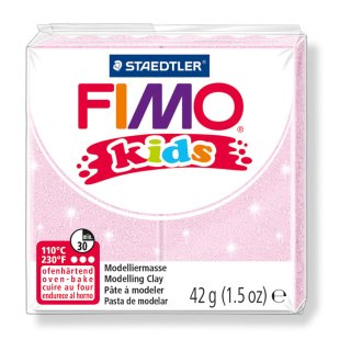 Modelliermasse Fimo kids perlglanz rosa
