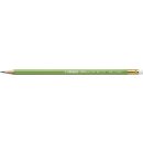 Umweltfreundlicher Bleistift mit Radiergummi - STABILO GREENgraph - Einzelstift - Härtegrad HB