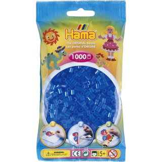 HAMA 207-15 - Perlen transparent blau, 1000 Stück