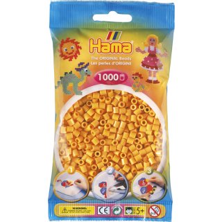 Hama Perlen 207-60 - Perlenbeutel 1000 Stück Teddy-Farbe