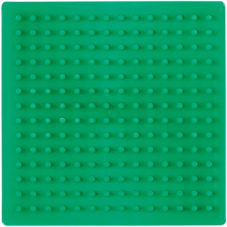 Hama Perlen 220-42 - Stiftplatte, kleines Viereck, farbig: grün