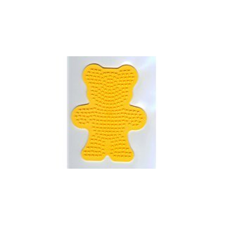 Hama Perlen 289-03 - Stiftplatte Teddybär, farbig: gelb