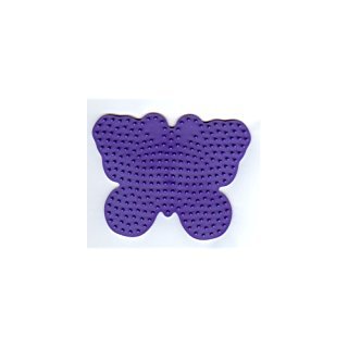 Hama Perlen 298-07 - Stiftplatte Schmetterling, farbig: lila