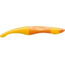 Ergonomischer Tintenroller für Rechtshänder - STABILO EASYoriginal in gelb/orange - Einzelstift - Schreibfarbe blau (löschbar) - inklusive Patrone