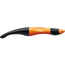 Ergonomischer Tintenroller f&uuml;r Rechtsh&auml;nder - STABILO EASYoriginal in orange/anthrazit - Einzelstift - Schreibfarbe blau (l&ouml;schbar) - inklusive Patrone
