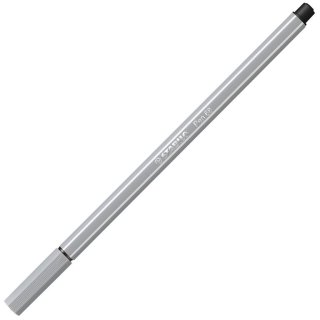 Premium-Filzstift - STABILO Pen 68 - Einzelstift - mittelgrau