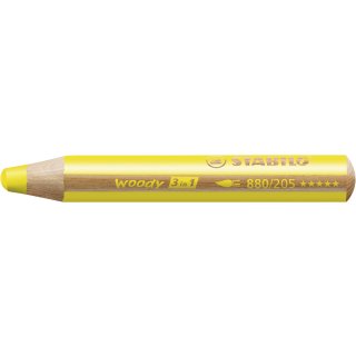 Multitalent-Stift STABILO® woody 3 in 1, gelb