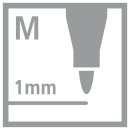 Folienstift - STABILO OHPen universal - permanent medium - Einzelstift - rot