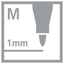 Folienstift - STABILO OHPen universal - wasserl&ouml;slich medium - 4er Pack - gr&uuml;n, rot, blau, schwarz
