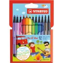 Premium-Filzstift - STABILO Pen 68 Mini - 12er Pack - mit...