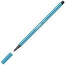 Premium-Filzstift - STABILO Pen 68 - Einzelstift - hellblau