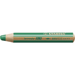 Multitalent-Stift STABILO® woody 3 in 1, dunkelgrün