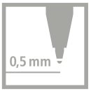 Tintenpatronen zum Nachfüllen - STABILO EASYoriginal Refill - medium - 3er Pack - rot