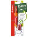 Ergonomischer Druck-Bleistift f&uuml;r Rechtsh&auml;nder - STABILO EASYergo 3.15 in orange/rot - Einzelstift - inklusive 1 dicken Mine - H&auml;rtegrad HB &amp; Spitzer