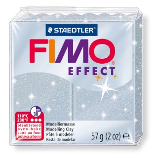 FIMO Effect Glitter 57g silber