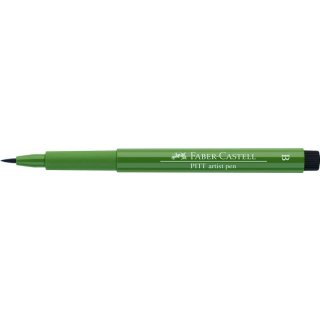 10 x Faber Castell Tuschestift Pitt Artist Pen Spitze: Brush chromoxydgrün stumpf