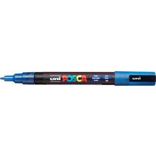 Marker UNI POSCA PC-3M Glitter blau