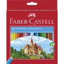 Faber-Castell 111224 - Farbstifte CASTLE Hexagonal, 24er...