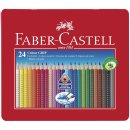Faber Castell 112423 - Farbstifte Colour GRIP 2001, 24er Metalletui (2er Pack)