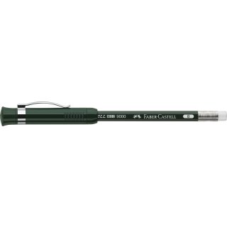 Faber-Castell 119045 - Perfekter Bleistift CASTELL 9000, Härte B, grün