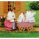 Sylvanian Families 2206 - Schokoladenhasen Baby Zwillinge mit Kinderwagen