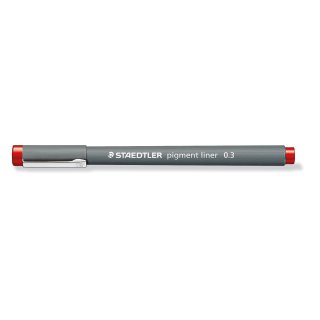 pigment liner 0,3mm rot