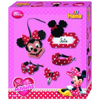 Hama 7955 - Geschenkpackung Minnie Maus, ca. 2500 Bügelperlen und einer Stiftplatte