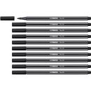 Premium-Fasermaler Pen 68, Liefermenge = 10, schwarz