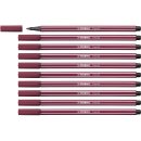 Premium-Filzstift - STABILO Pen 68 - 10er Pack - purpur