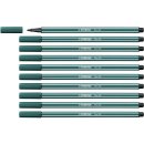 Premium-Filzstift - STABILO Pen 68 - 10er Pack - blaugrün