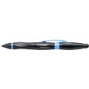 Kugelschreiber & Stylus für Tablets & Smartphones für Rechtshänder - STABILO SMARTball 2.0 in schwarz/cyan - Einzelstift - Schreibfarbe schwarz