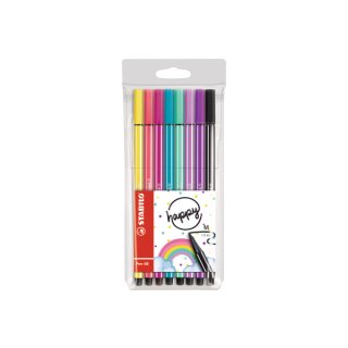 Stabilo Pen 68 Living Colors Filzstifte 1,11€/St. mittlere Spitze 8 Stück 