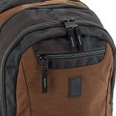 Ars Una Studio Schulrucksack brau und schwarz AU-4 als Schultasche oder Rucksack verwendbar