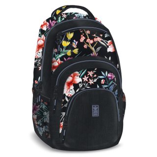 Ars Una Studio Schulrucksack Troipcal Night Blumen AU-2 als Schultasche oder Rucksack geeignet