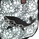 ARs Una Studio Schulrucksack Wal, Meer, Welle, Schwarz-weiß als Schultasche oder Rucksack verwendbar