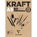 Kraft Pad, 120 g, a5-Brown, 50 Blatt, Papier,...
