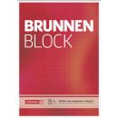 Brunnen Block Briefblock a4 kariert, gelocht 50 Blatt, 70g