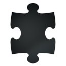 Kreidetafel Puzzle 40x30x1,6 cm
