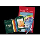 Faber-Castell Polychromos 12er Set, A4 Zeichenblock,...